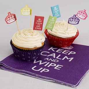 Keep Calm and Eat Cake Cupcake Picks